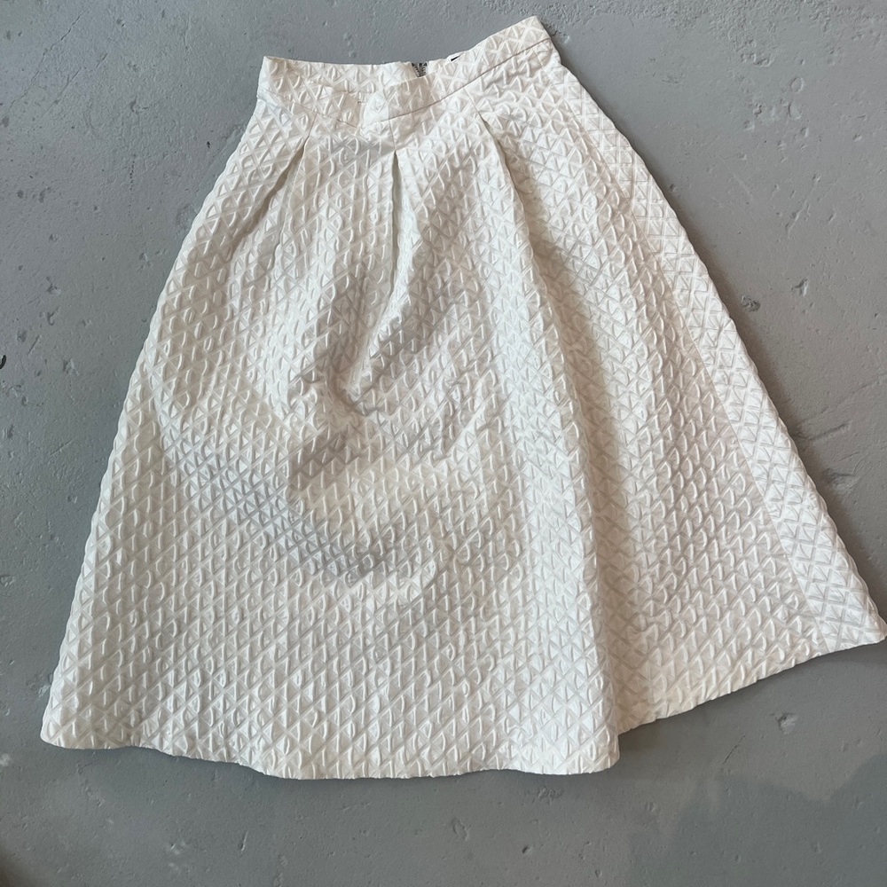 Topshop white skirt
